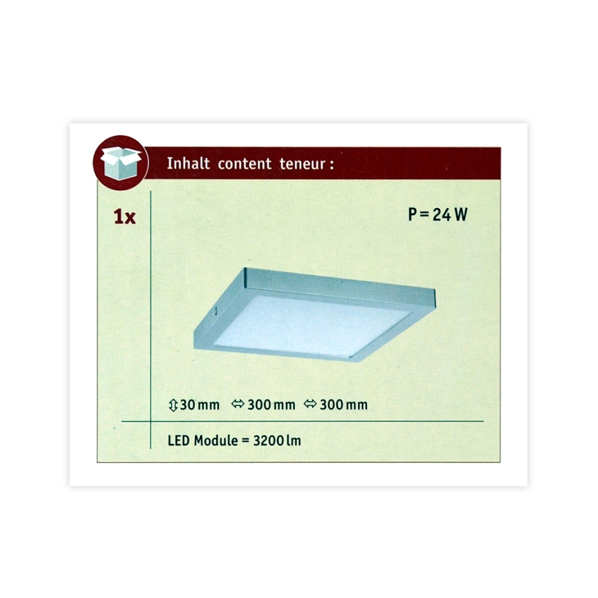 Paulmann 70982 - LED/22W Φωτιστικό οροφής ABIA 230V