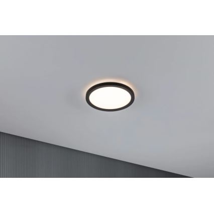 Paulmann 70997 - LED/11,2W Πλαφονιέρα οροφής ATRIA 230V 3000K διάμετρος 19 cm μαύρο