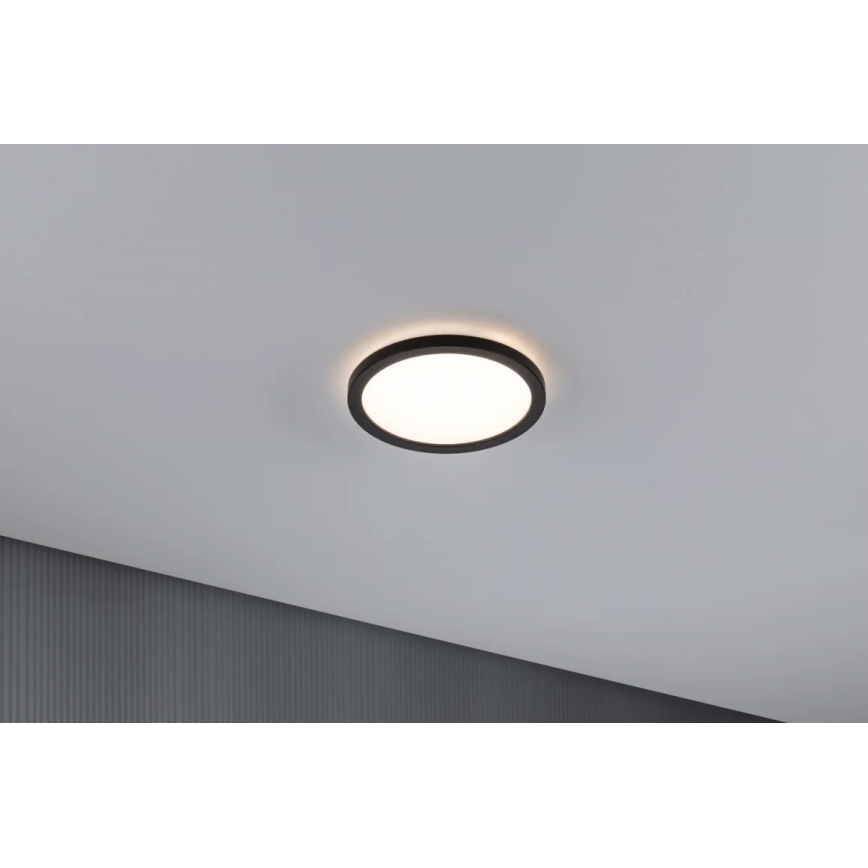 Paulmann 70997 - LED/11,2W Πλαφονιέρα οροφής ATRIA 230V 3000K διάμετρος 19 cm μαύρο