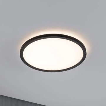 Paulmann 70998 - LED/16W Πλαφονιέρα οροφής ATRIA 230V 3000K διάμετρος 29,3 cm μαύρο