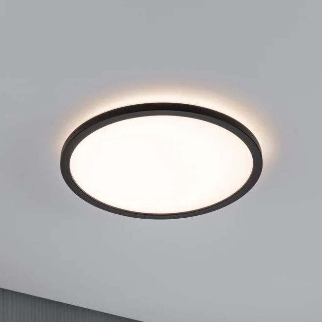 Paulmann 70998 - LED/16W Πλαφονιέρα οροφής ATRIA 230V 3000K διάμετρος 29,3 cm μαύρο