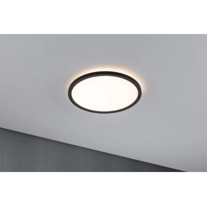 Paulmann 70998 - LED/16W Πλαφονιέρα οροφής ATRIA 230V 3000K διάμετρος 29,3 cm μαύρο