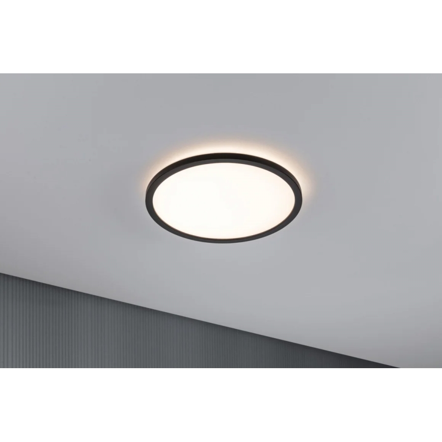Paulmann 70998 - LED/16W Πλαφονιέρα οροφής ATRIA 230V 3000K διάμετρος 29,3 cm μαύρο