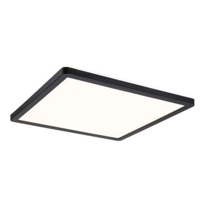 Paulmann 71001 - LED/16W Πλαφονιέρα οροφής ATRIA 230V 3000K 29,3x29,3 cm μαύρο