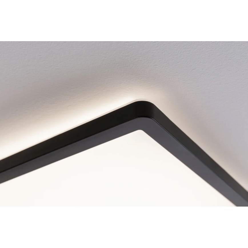Paulmann 71001 - LED/16W Πλαφονιέρα οροφής ATRIA 230V 3000K 29,3x29,3 cm μαύρο