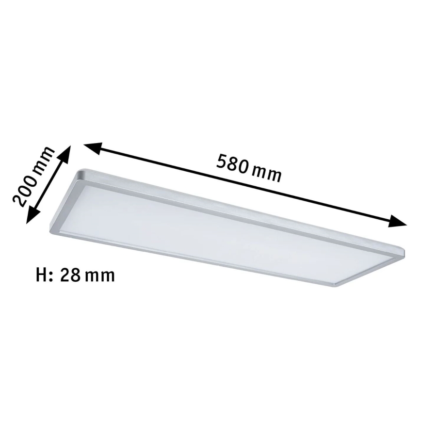 Paulmann 71020 - LED/20W RGBW Πάνελ dimming ATRIA 230V 4000K 20x58 cm + τηλεχειριστήριο