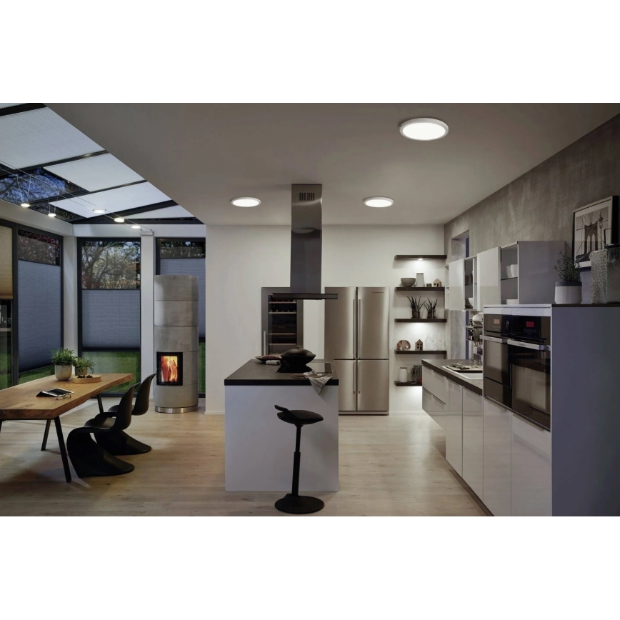 Paulmann 71023 - LED/22W Φωτιστικό οροφής ABIA 230V ματ χρώμιο