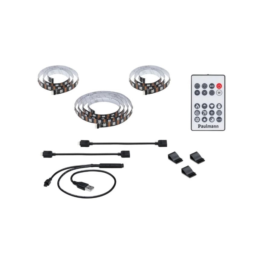 Paulmann 78880 - LED/3,5W RGB Dimmable ταινία για TV 2m ZOLL 5V + τηλεχειριστήριο