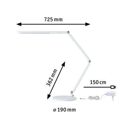 Paulmann 78911 - LED/10,6W Dimmable επιτραπέζιο φωτιστικό FLEXBAR 230V 3000/4000/6500K