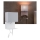 Paulmann 78913 - LED/2,5W + 1xE27/40W Επιτοίχιο φωτιστικό με ράφι και USB MERANI 230V λευκό