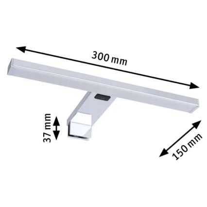 Paulmann 78950 - LED/3,7W IP44 Φωτιστικό καθρέφτη μπάνιου SELO 2700-6500K 230V