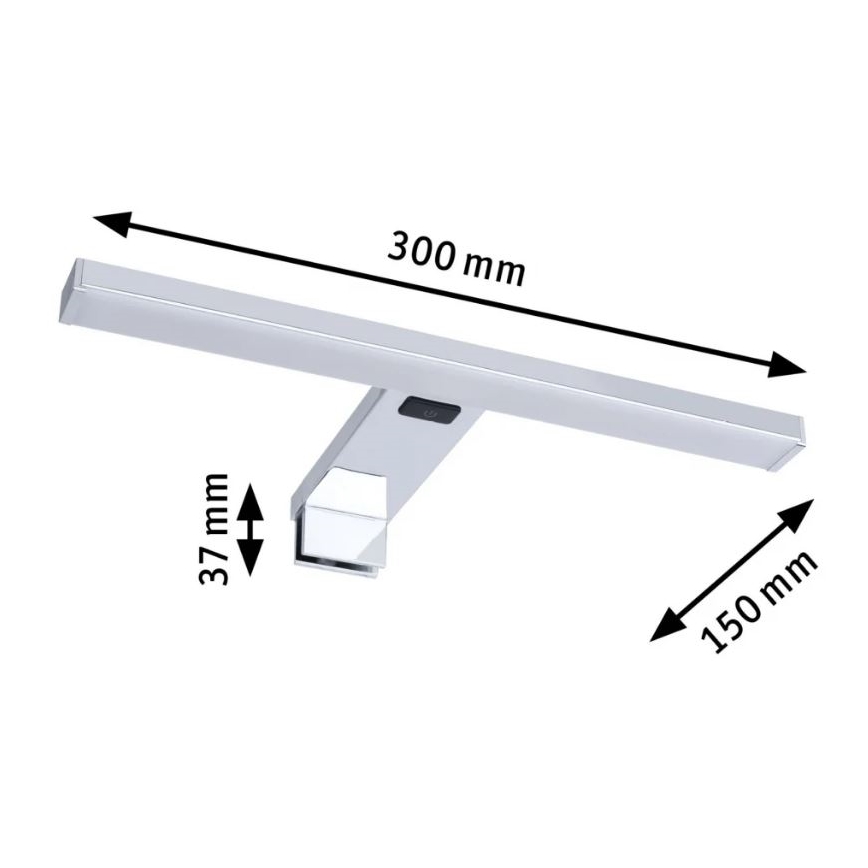 Paulmann 78950 - LED/3,7W IP44 Φωτιστικό καθρέφτη μπάνιου SELO 2700-6500K 230V