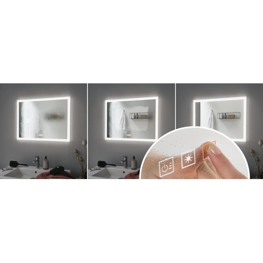 Paulmann 78951 - LED/22W IP44 Dimmable φωτιζόμενος καθρέφτης μπάνιου με οπίσθιο φωτισμό 230V