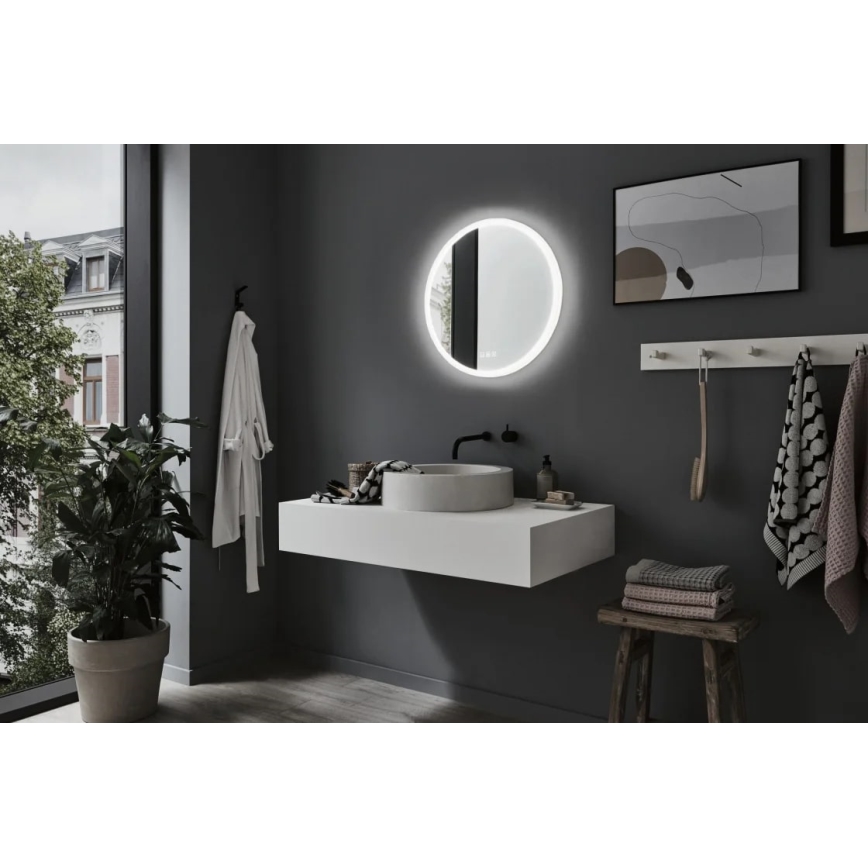 Paulmann 78952- LED/21W IP44 Dimmable φωτιζόμενος καθρέφτης μπάνιου με οπίσθιο φωτισμό MIRA 230V