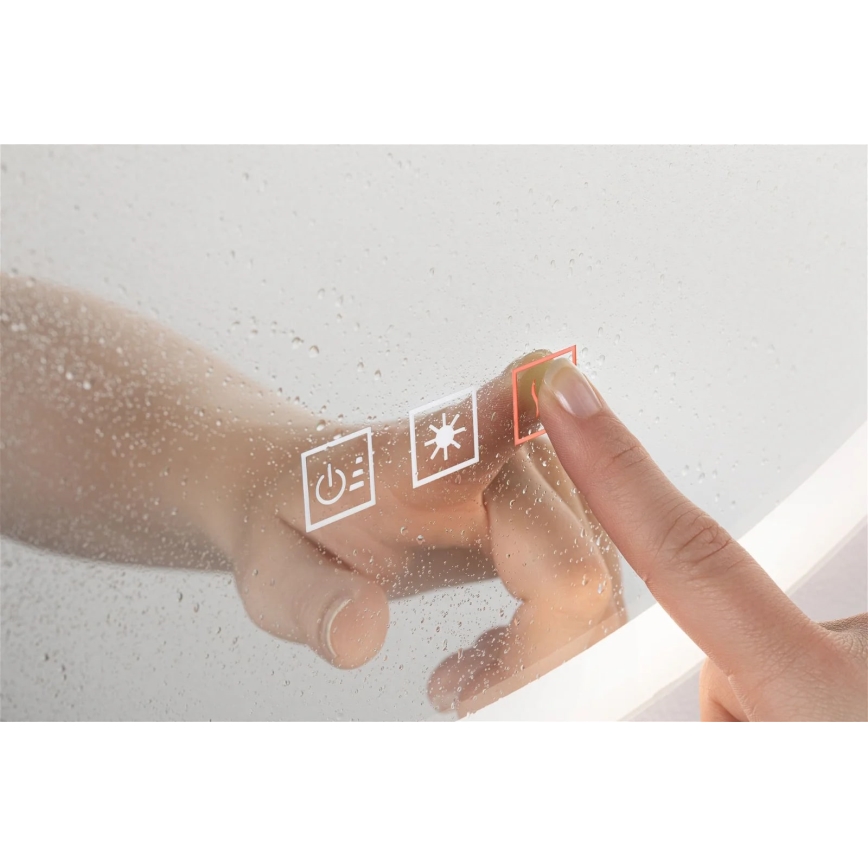 Paulmann 78952- LED/21W IP44 Dimmable φωτιζόμενος καθρέφτης μπάνιου με οπίσθιο φωτισμό MIRA 230V