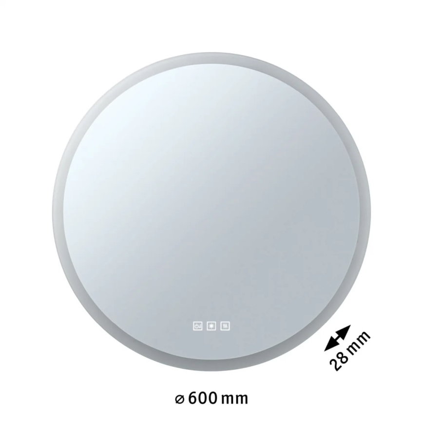 Paulmann 78952- LED/21W IP44 Dimmable φωτιζόμενος καθρέφτης μπάνιου με οπίσθιο φωτισμό MIRA 230V