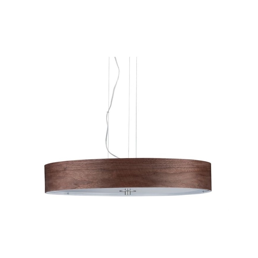 Paulmann 79686 - 3xE27/20W Πολύφωτο με συρματόσχοινο NEORDIC LISKA 230V καρυδιά