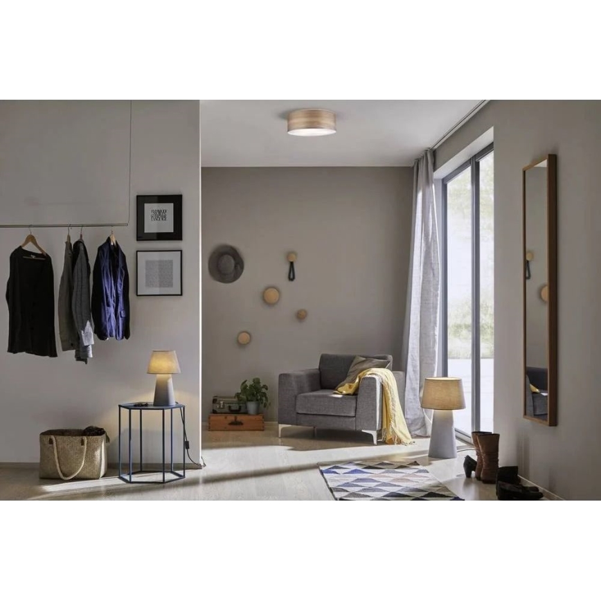 Paulmann 79687 - 3xE27/20W Φωτιστικό οροφής NEORDIC LISKA 230V καρυδιά