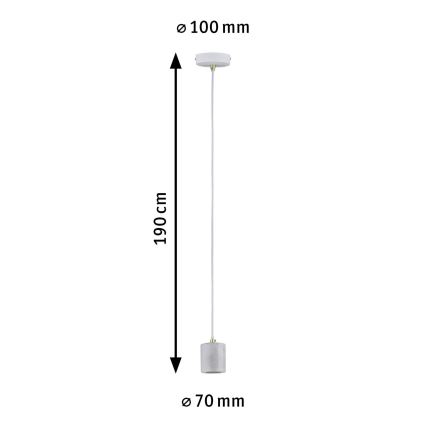 Paulmann 79750 - 1xE27/20W Κρεμαστό φωτιστικό οροφής μονόφωτο NORDIN 230V