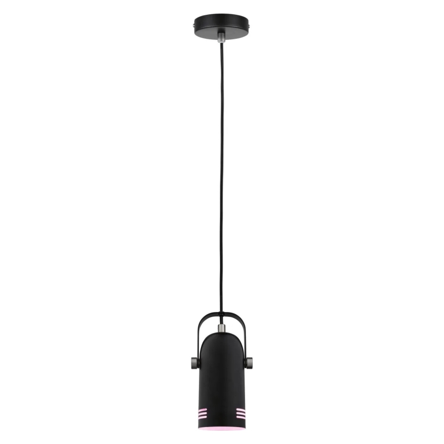 Paulmann 79766 - LED RGBW 1xE27/9W Κρεμαστό φωτιστικό με καλώδιο LAVEA 230V μαύρο