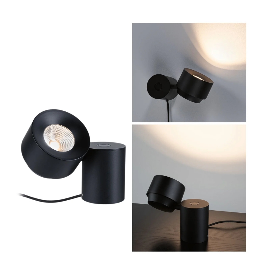Paulmann 79776 - LED/3W Φωτιστικό τοίχου dimming 2σε1 PURIC PANE 230V