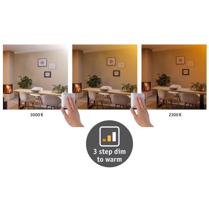 Paulmann 79799 - LED/19W Φωτιστικό οροφής CARPO 230V 2300/2500/3000K