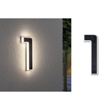 Paulmann 79842 - LED/0,2W IP44 Αριθμός οικίας ηλιακό φωτιστικό 1,2V 1500 mAh