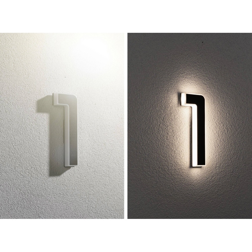 Paulmann 79842 - LED/0,2W IP44 Ηλιακό αριθμητικό πινακίδα 1,2V 1500 mAh
