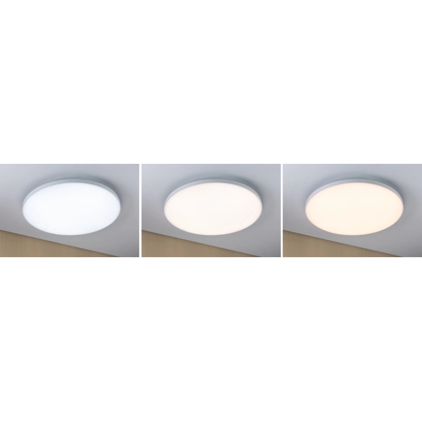 Paulmann 79894 - Φωτιστικό οροφής VELORA LED 38W, 230V, 3000/4000/6500K, διάμ. 60 cm, λευκό
