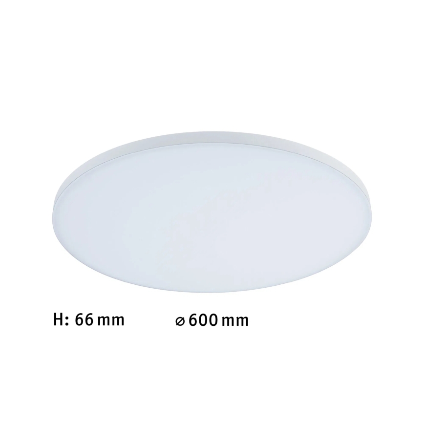 Paulmann 79894 - Φωτιστικό οροφής VELORA LED 38W, 230V, 3000/4000/6500K, διάμ. 60 cm, λευκό