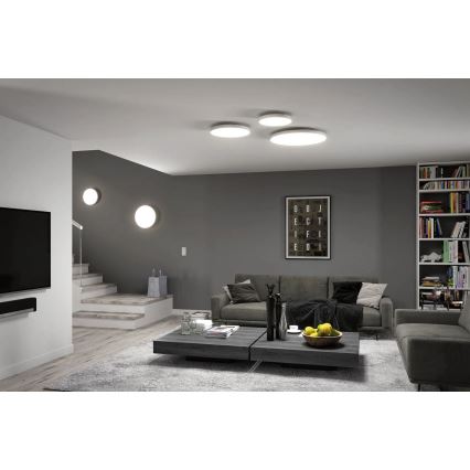 Paulmann 79894 - Φωτιστικό οροφής VELORA LED 38W, 230V, 3000/4000/6500K, διάμ. 60 cm, λευκό