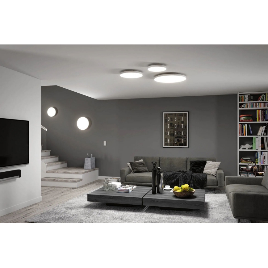 Paulmann 79894 - Φωτιστικό οροφής VELORA LED 38W, 230V, 3000/4000/6500K, διάμ. 60 cm, λευκό