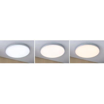 Paulmann 79894 - Φωτιστικό οροφής VELORA LED 38W, 230V, 3000/4000/6500K, διάμ. 60 cm, λευκό