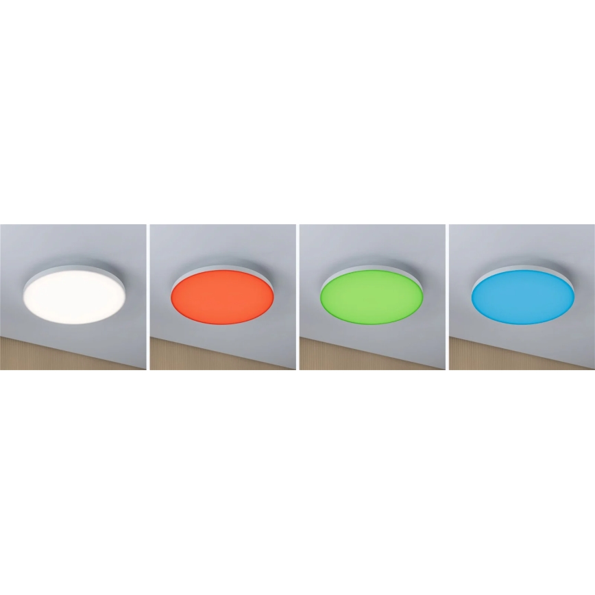 Paulmann 79897 - LED RGBW/22W Φωτιστικό οροφής dimming SMART VELORA 230V