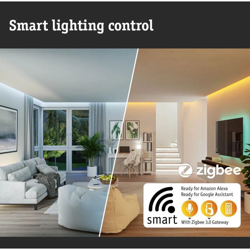 Paulmann 79899 - LED RGBW/16,5W Φωτιστικό οροφής dimming SMART VELORA 230V