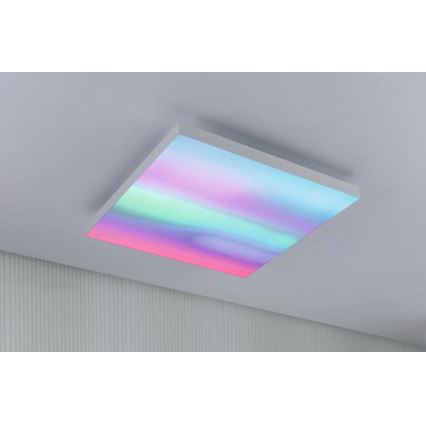 Paulmann 79905 - LED/19W RGBW Ρυθμιζόμενο φωτιστικό οροφής VELORA 230V 3000-6500K + τηλεχειριστήριο