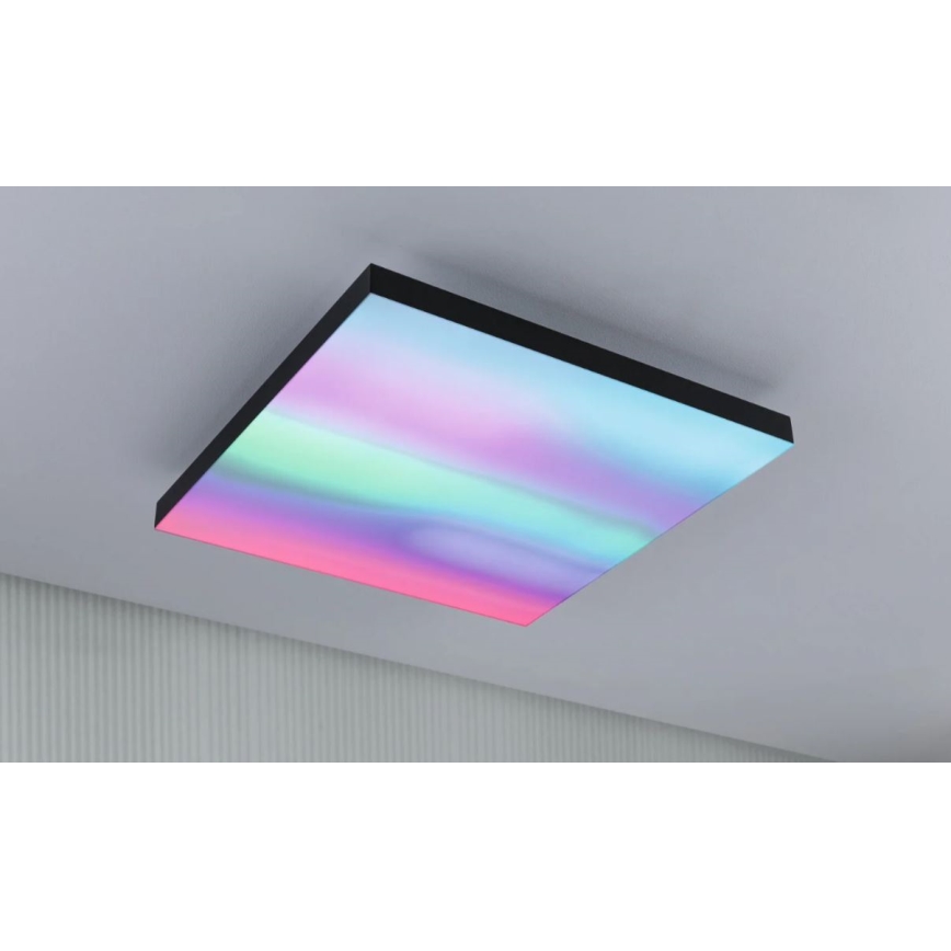 Paulmann 79908 - LED/19W RGBW Ρυθμιζόμενο φωτιστικό οροφής VELORA 230V 3000-6500K + τηλεχειριστήριο