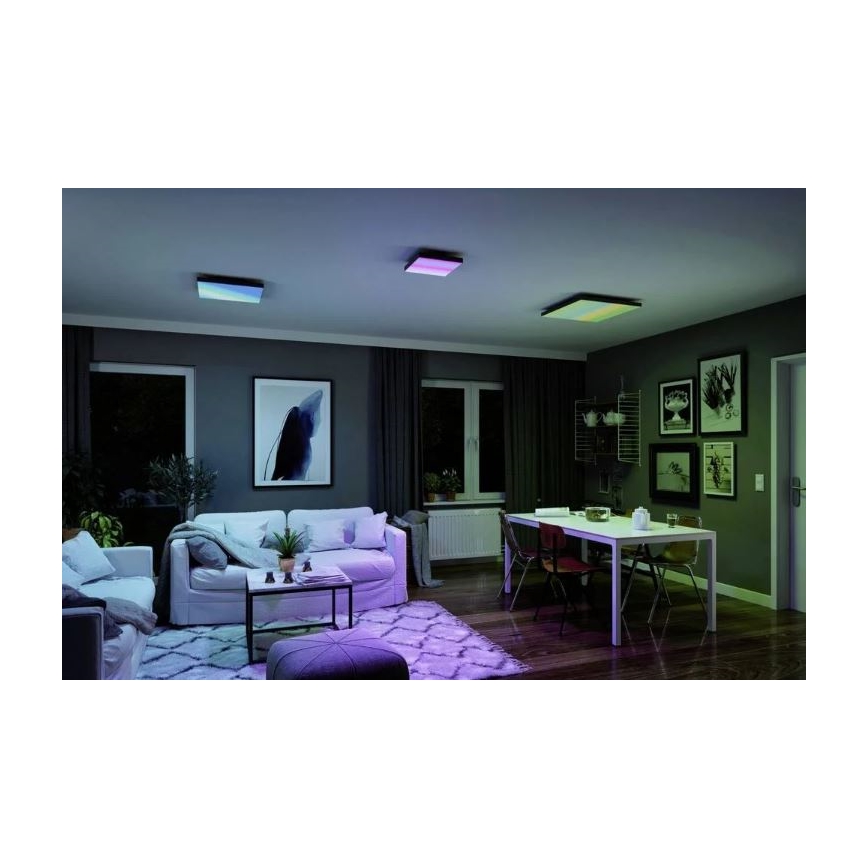 Paulmann 79908 - LED/19W RGBW Φωτιστικό οροφής dimming VELORA 230V 3000-6500K + τηλεχειριστήριο