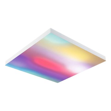 Paulmann 79910 - LED/31W RGBW Ρυθμιζόμενο φωτιστικό οροφής LORIA 230V 3000-6500K 59,5x59,5 cm λευκό + τηλεχειριστήριο