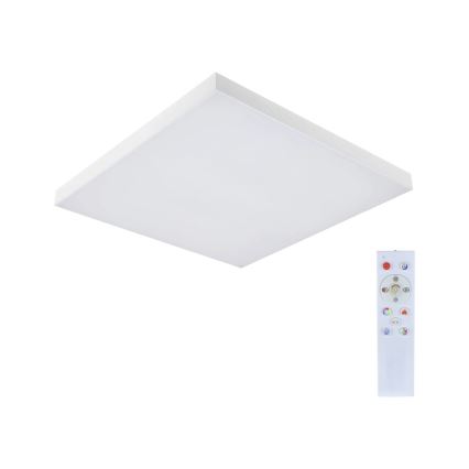 Paulmann 79910 - LED/31W RGBW Ρυθμιζόμενο φωτιστικό οροφής LORIA 230V 3000-6500K 59,5x59,5 cm λευκό + τηλεχειριστήριο