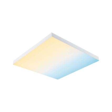 Paulmann 79910 - LED/31W RGBW Ρυθμιζόμενο φωτιστικό οροφής LORIA 230V 3000-6500K 59,5x59,5 cm λευκό + τηλεχειριστήριο