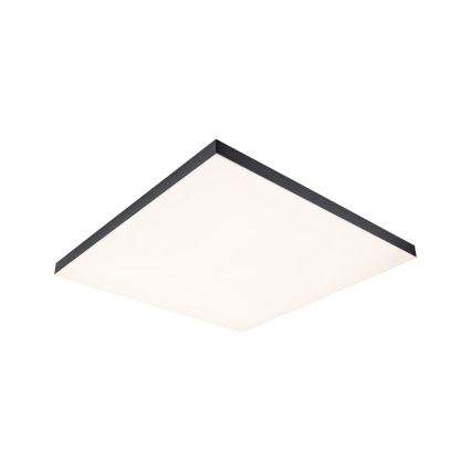 Paulmann 79913 - Ρυθμιζόμενο LED φωτιστικό οροφής 31W RGBW LORIA 230V 3000-6500K 59,5x59,5 cm μαύρο + τηλεχειριστήριο