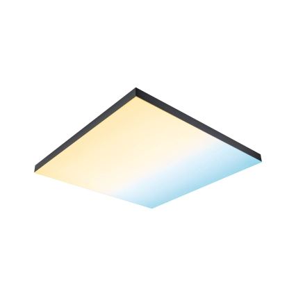 Paulmann 79913 - Ρυθμιζόμενο LED φωτιστικό οροφής 31W RGBW LORIA 230V 3000-6500K 59,5x59,5 cm μαύρο + τηλεχειριστήριο