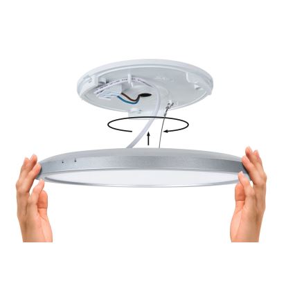 Paulmann 79920 - LED/11,2W Ρυθμιζόμενο πάνελ ATRIA 230V 3000K 19x19 cm μαύρο