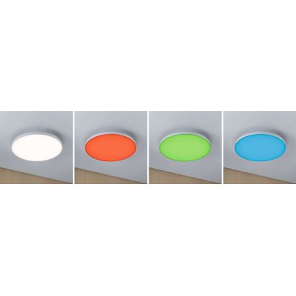 Paulmann 79929 - LED/22W RGBW Ρυθμιζόμενο φωτιστικό οροφής LORIA 230V, διάμ. 40 cm, λευκό