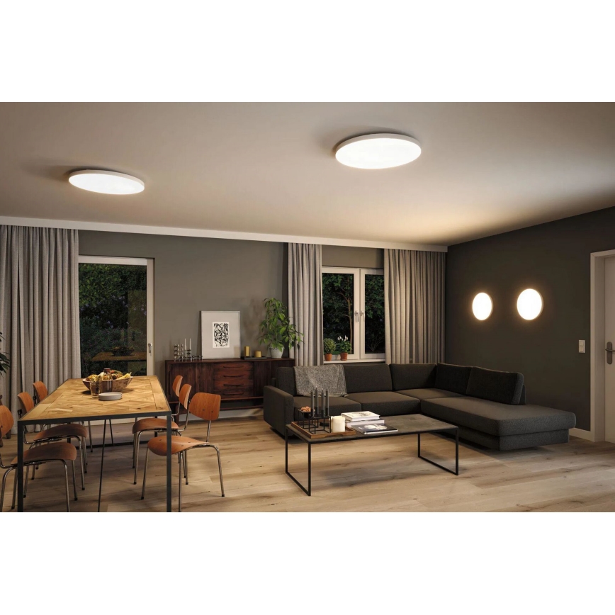 Paulmann 79929 - LED/22W RGBW Ρυθμιζόμενο φωτιστικό οροφής LORIA 230V, διάμ. 40 cm, λευκό