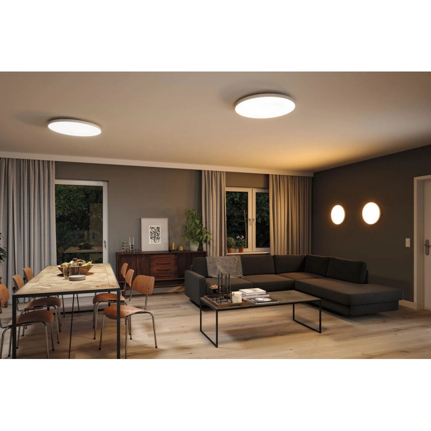 Paulmann 79929 - LED/22W RGBW Ρυθμιζόμενο φωτιστικό οροφής LORIA 230V, διάμ. 40 cm, λευκό