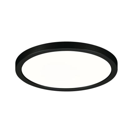 Paulmann 79965 - LED/13W IP44 Ρυθμιζόμενο εντοιχισμένο φωτιστικό μπάνιου AREO 230V Ø 17,5 cm μαύρο