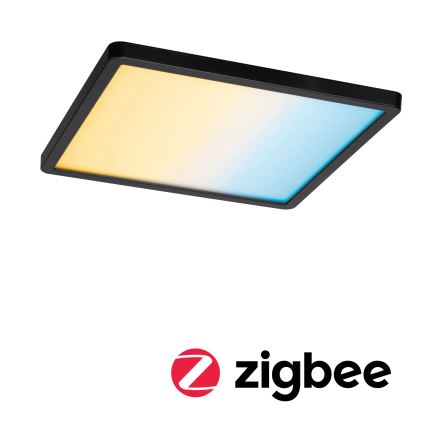 Paulmann 79967 - LED/16W IP44 Ρυθμιζόμενο εντοιχισμένο φωτιστικό οροφής για μπάνιο AREO 230V 23x23 εκ. μαύρο