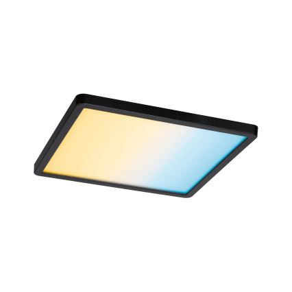Paulmann 79967 - LED/16W IP44 Ρυθμιζόμενο εντοιχισμένο φωτιστικό οροφής για μπάνιο AREO 230V 23x23 εκ. μαύρο